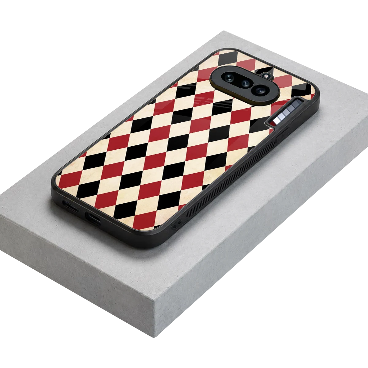 Crimson Edge stylish phone case for nothing phone 4a | glossy glass and slim fit