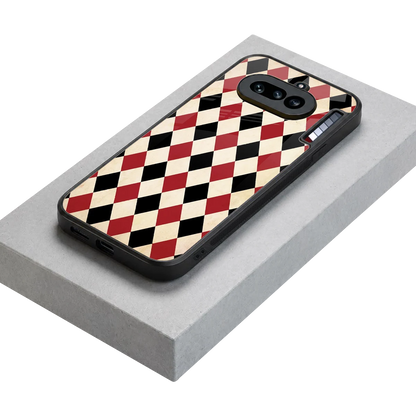 Crimson Edge stylish phone case for nothing phone 4a | glossy glass and slim fit