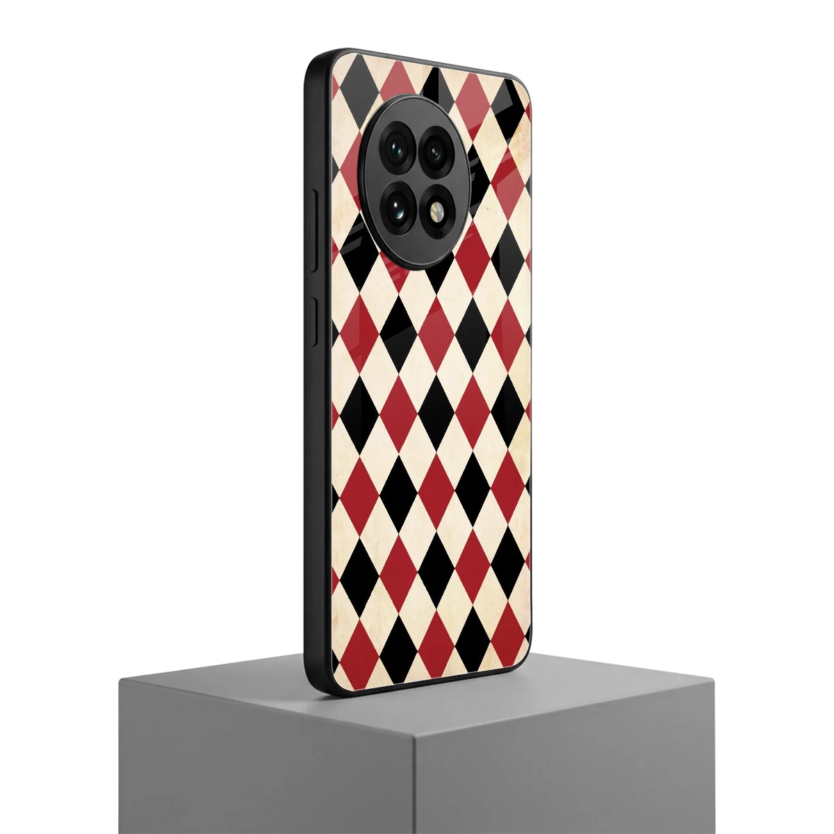 Crimson Edge oneplus 13r mobile cover | shockproof glass phone case