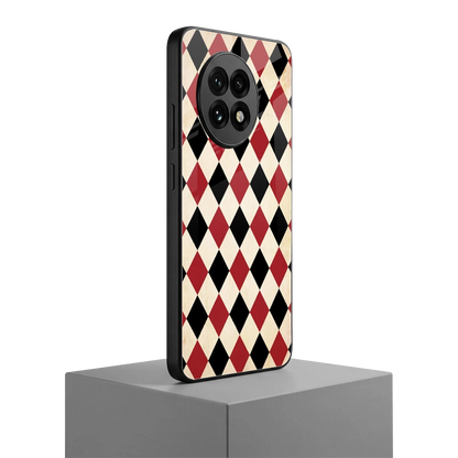 Crimson Edge oneplus 13r mobile cover | shockproof glass phone case