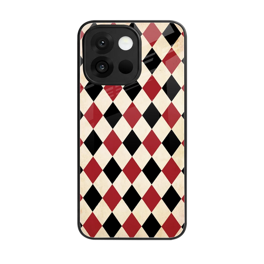 Crimson Edge back phone cover | glass case for oneplus 13s