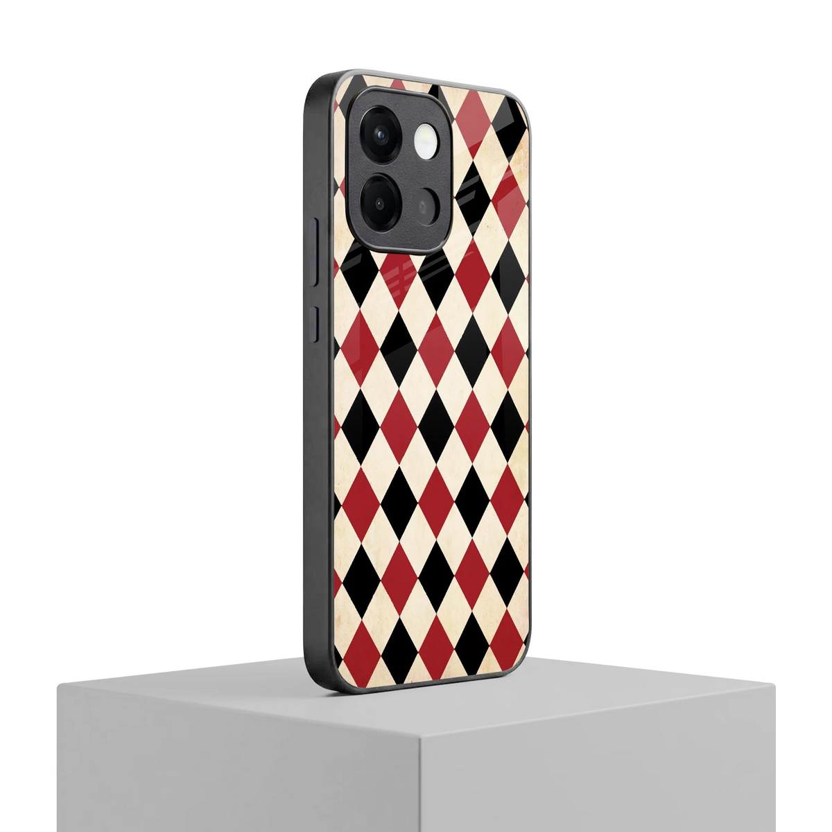Crimson Edge oneplus 13s mobile cover | shockproof glass phone case