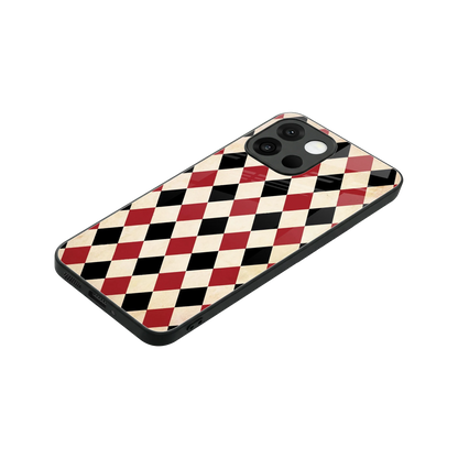 Crimson Edge stylish phone case for oneplus 13s | glossy glass and slim fit