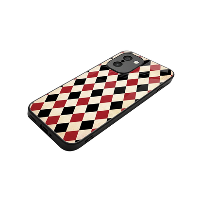 Crimson Edge stylish phone case for oneplus 15r | glossy glass and slim fit