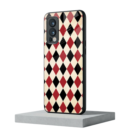 Crimson Edge oneplus nord 2 mobile cover | shockproof glass phone case