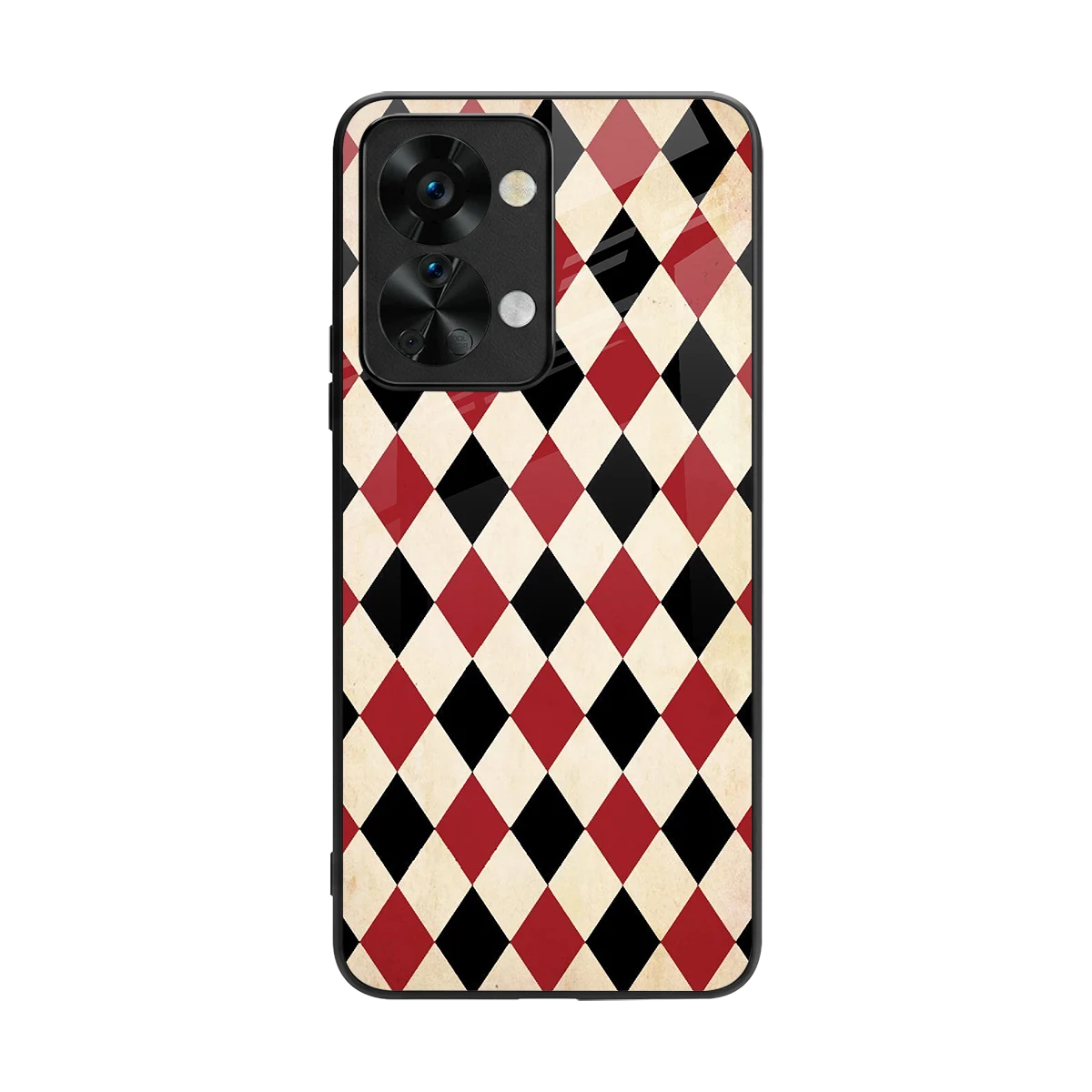 Crimson Edge back phone cover | glass case for oneplus nord 2t