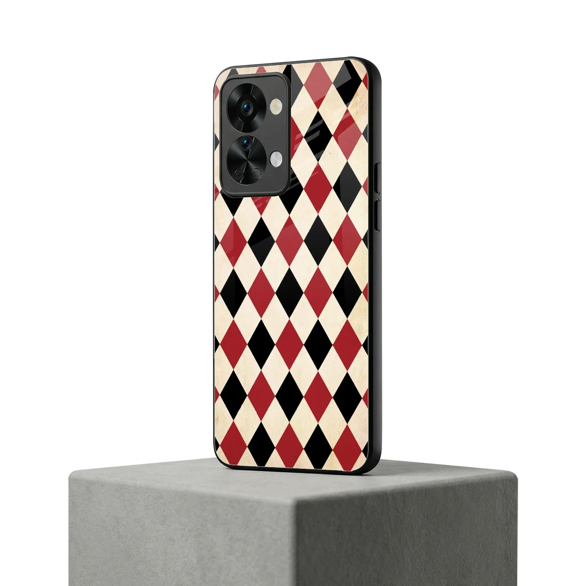 Crimson Edge oneplus nord 2t mobile cover | shockproof glass phone case