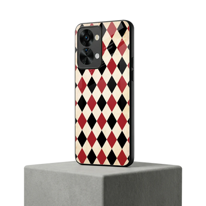 Crimson Edge oneplus nord 2t mobile cover | shockproof glass phone case