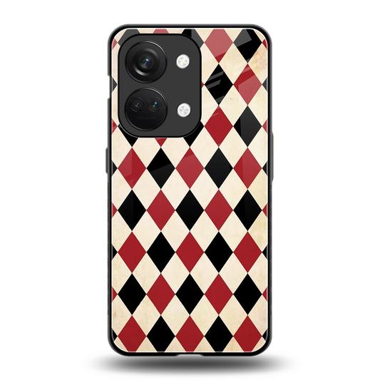 Crimson Edge back phone cover | glass case for oneplus nord 3