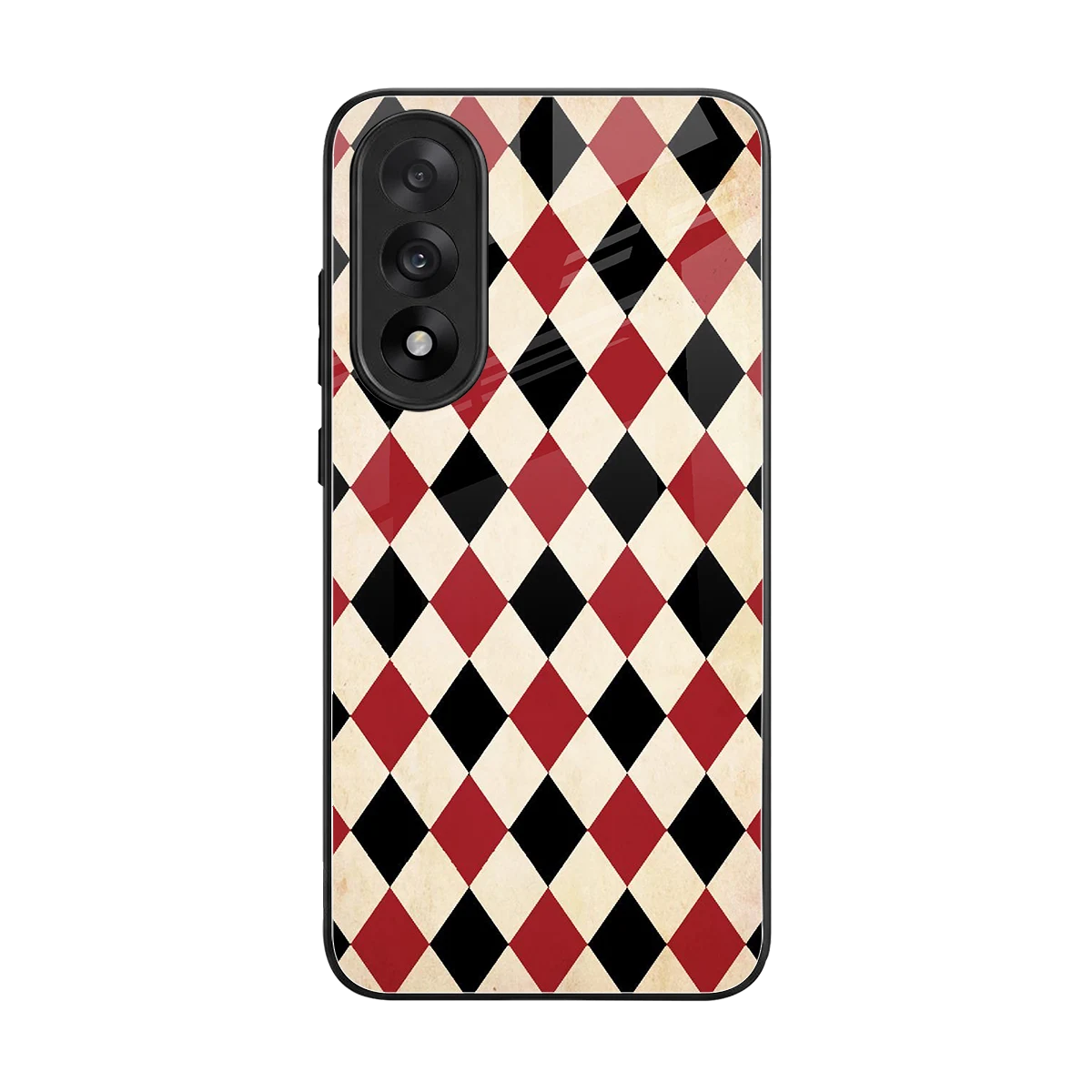 Crimson Edge back phone cover | glass case for oneplus nord 5