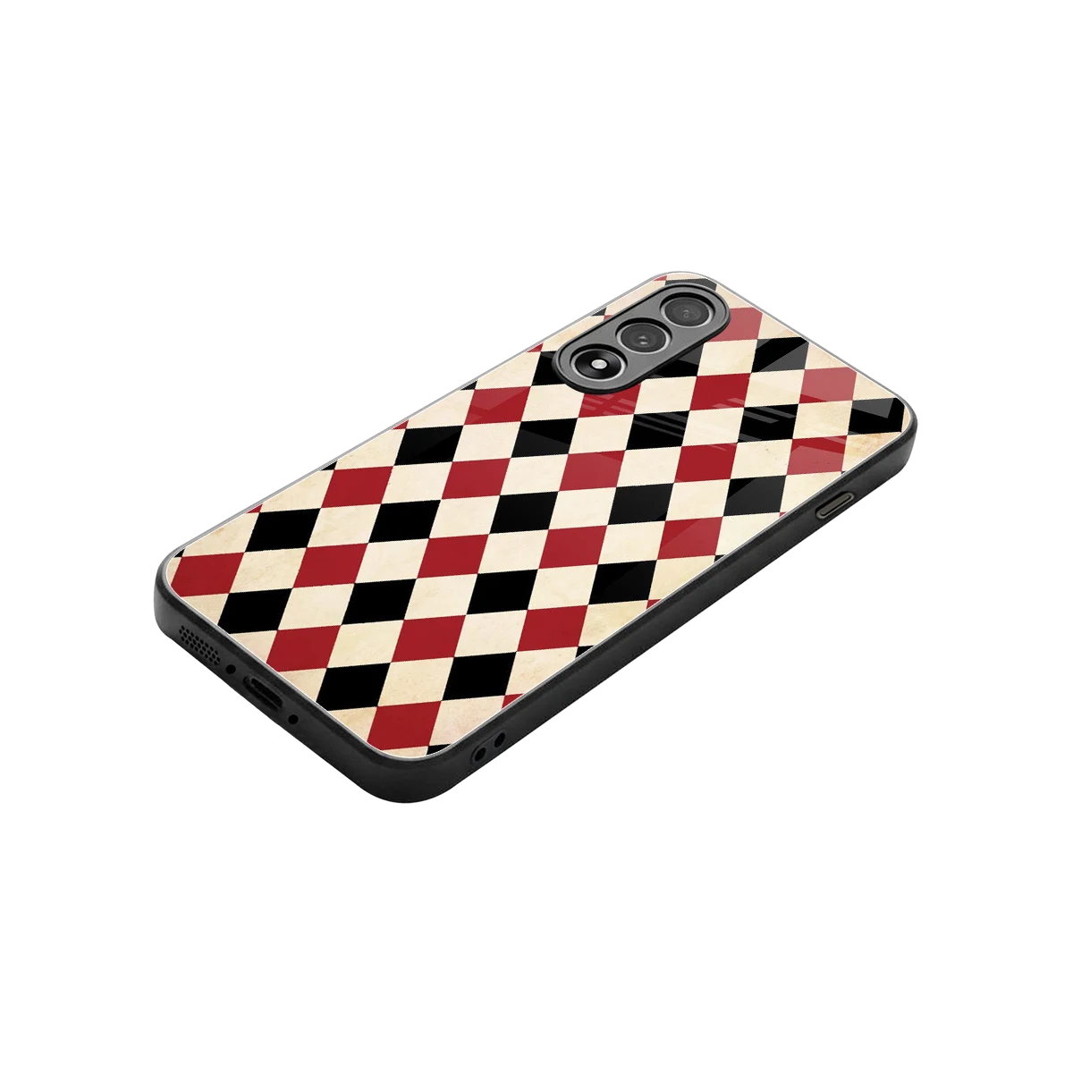 Crimson Edge stylish phone case for oneplus nord 5 | glossy glass and slim fit