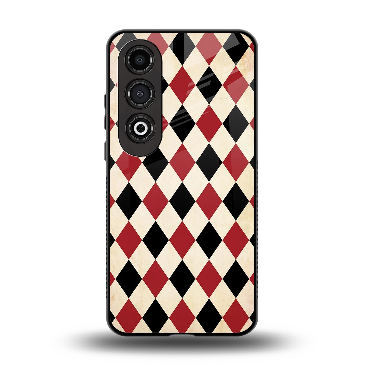 Crimson Edge back phone cover | glass case for oneplus nord ce 4