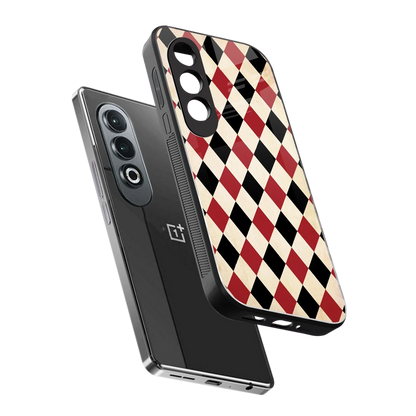 Crimson Edge sleek oneplus nord ce 4 cover with tempered glass back and TPU edges