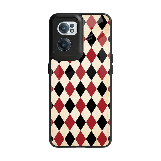 Crimson Edge back phone cover | glass case for oneplus nord ce 2