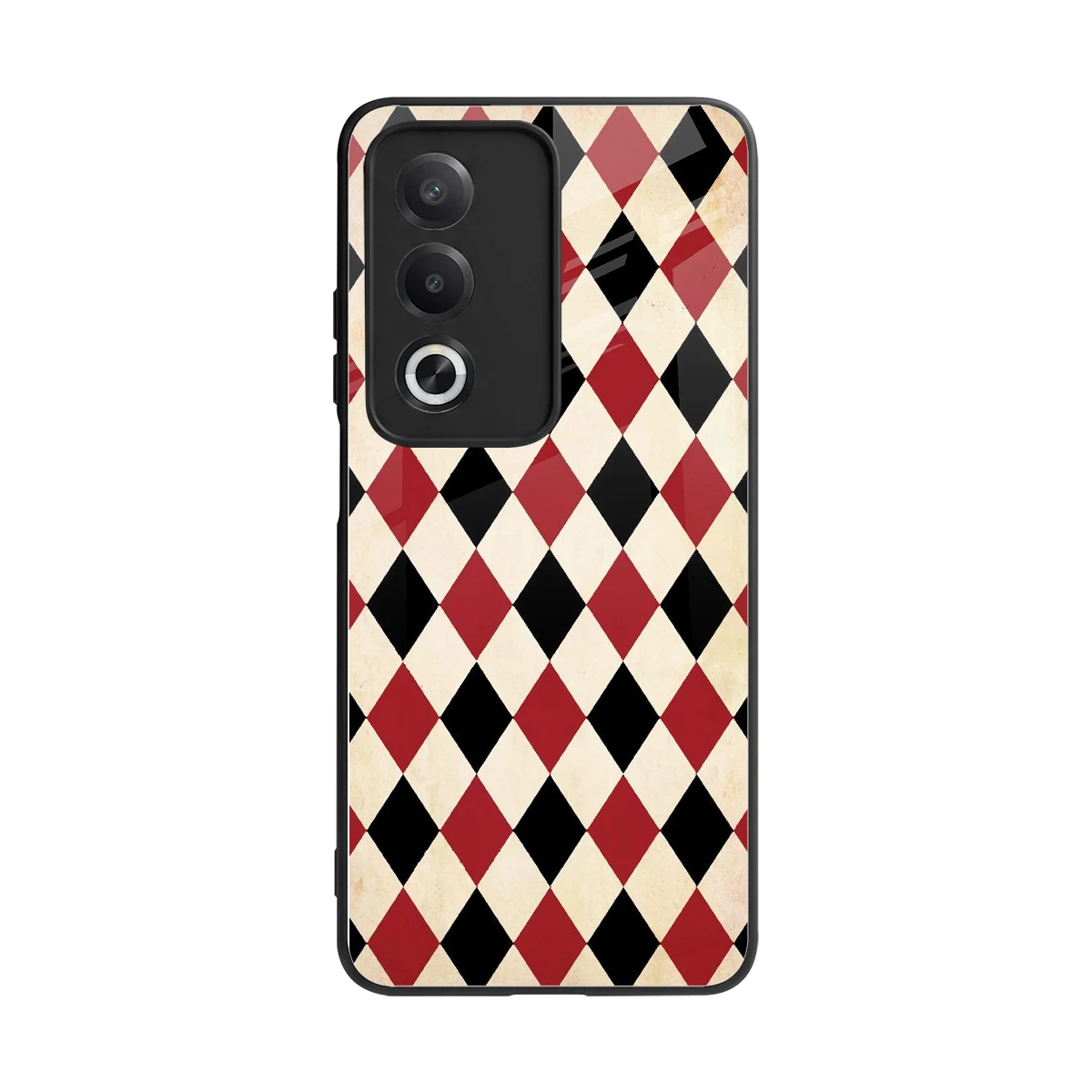 Crimson Edge back phone cover | glass case for oppo a3 pro
