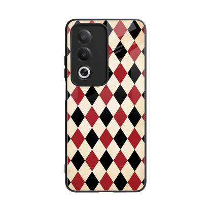 Crimson Edge back phone cover | glass case for oppo a3 pro
