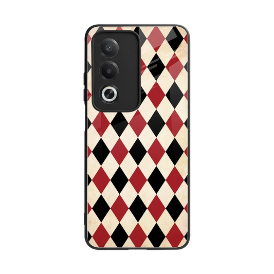 Crimson Edge back phone cover | glass case for oppo a3 pro