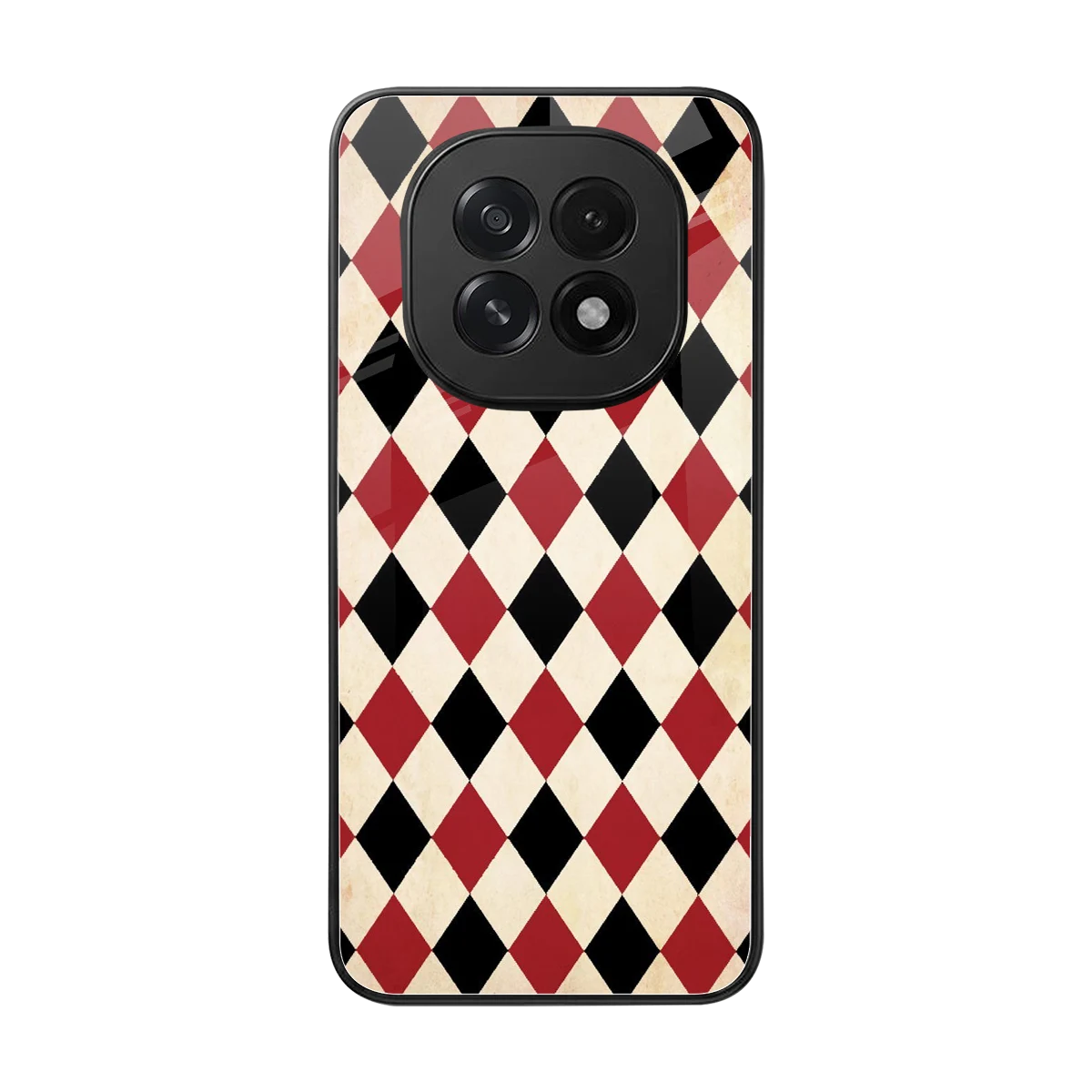 Crimson Edge back phone cover | glass case for oppo f29 5g