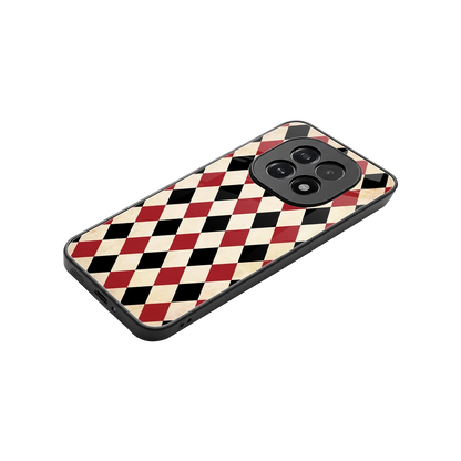 Crimson Edge stylish phone case for oppo f29 5g | glossy glass and slim fit