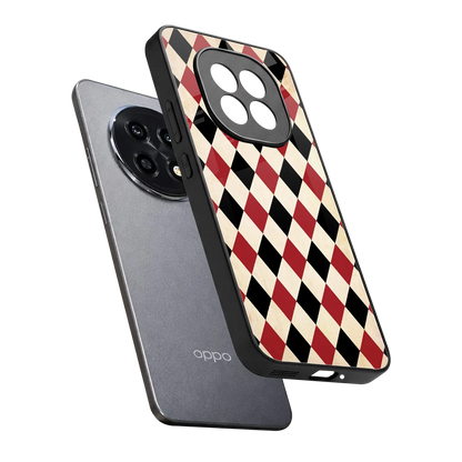 Crimson Edge sleek oppo f29 pro 5g cover with tempered glass back and TPU edges