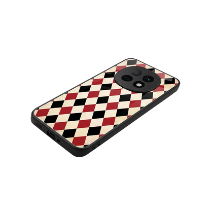 Crimson Edge stylish phone case for oppo f29 pro 5g | glossy glass and slim fit