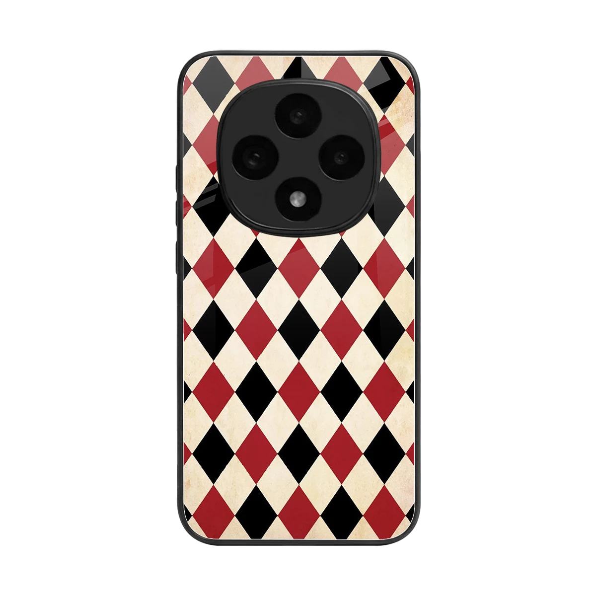 Crimson Edge back phone cover | glass case for oppo f31 pro 5g