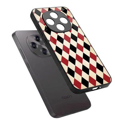 Crimson Edge sleek oppo f31 pro 5g cover with tempered glass back and TPU edges