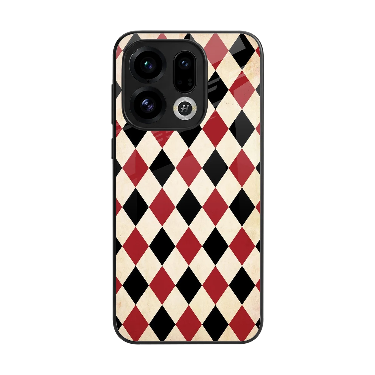 Crimson Edge back phone cover | glass case for oppo find x9