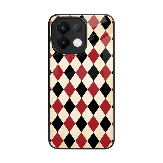 Crimson Edge back phone cover | glass case for oppo k13 5g