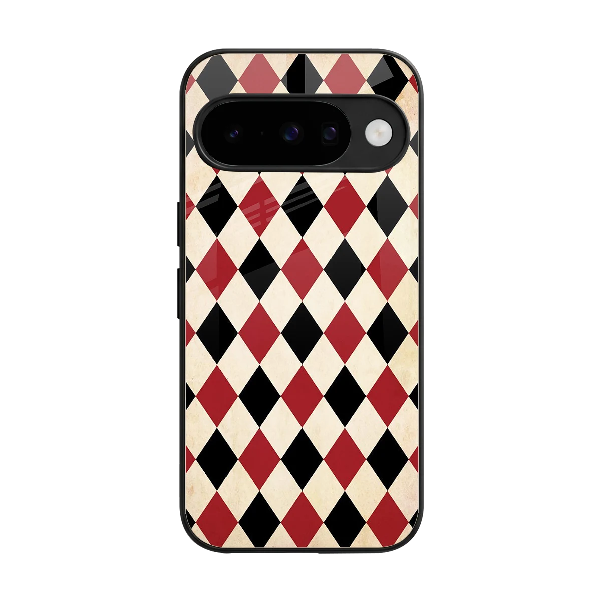 Crimson Edge back phone cover | glass case for google pixel 10