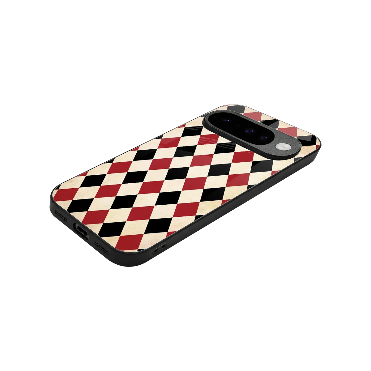 Crimson Edge stylish phone case for google pixel 10 | glossy glass and slim fit