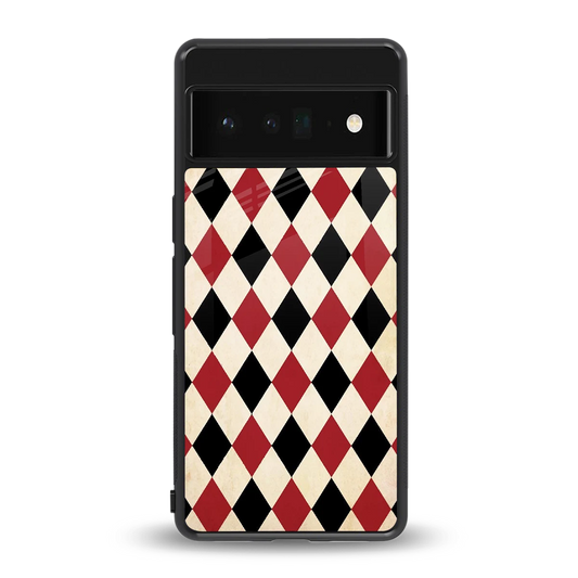 Crimson Edge back phone cover | glass case for google pixel 6 pro