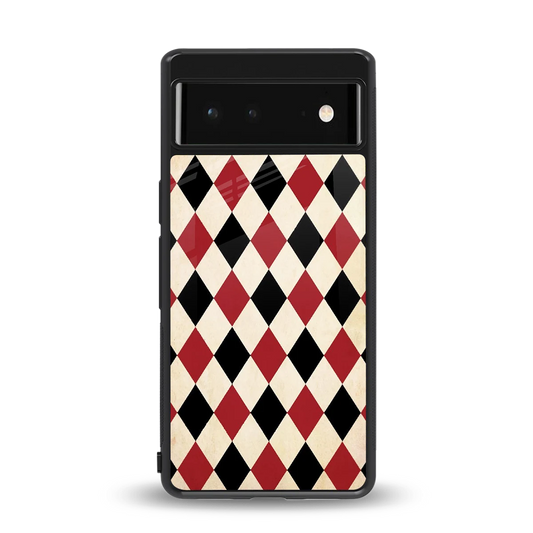 Crimson Edge back phone cover | glass case for google pixel 6