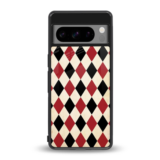 Crimson Edge back phone cover | glass case for google pixel 8 pro