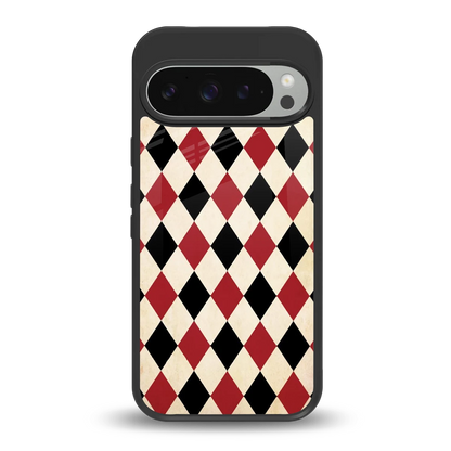 Crimson Edge back phone cover | glass case for google pixel 9 pro xl