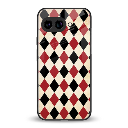 Crimson Edge back phone cover | glass case for google pixel 10a