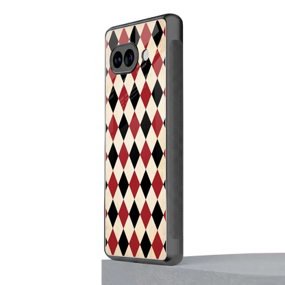 Crimson Edge google pixel 10a mobile cover | shockproof glass phone case