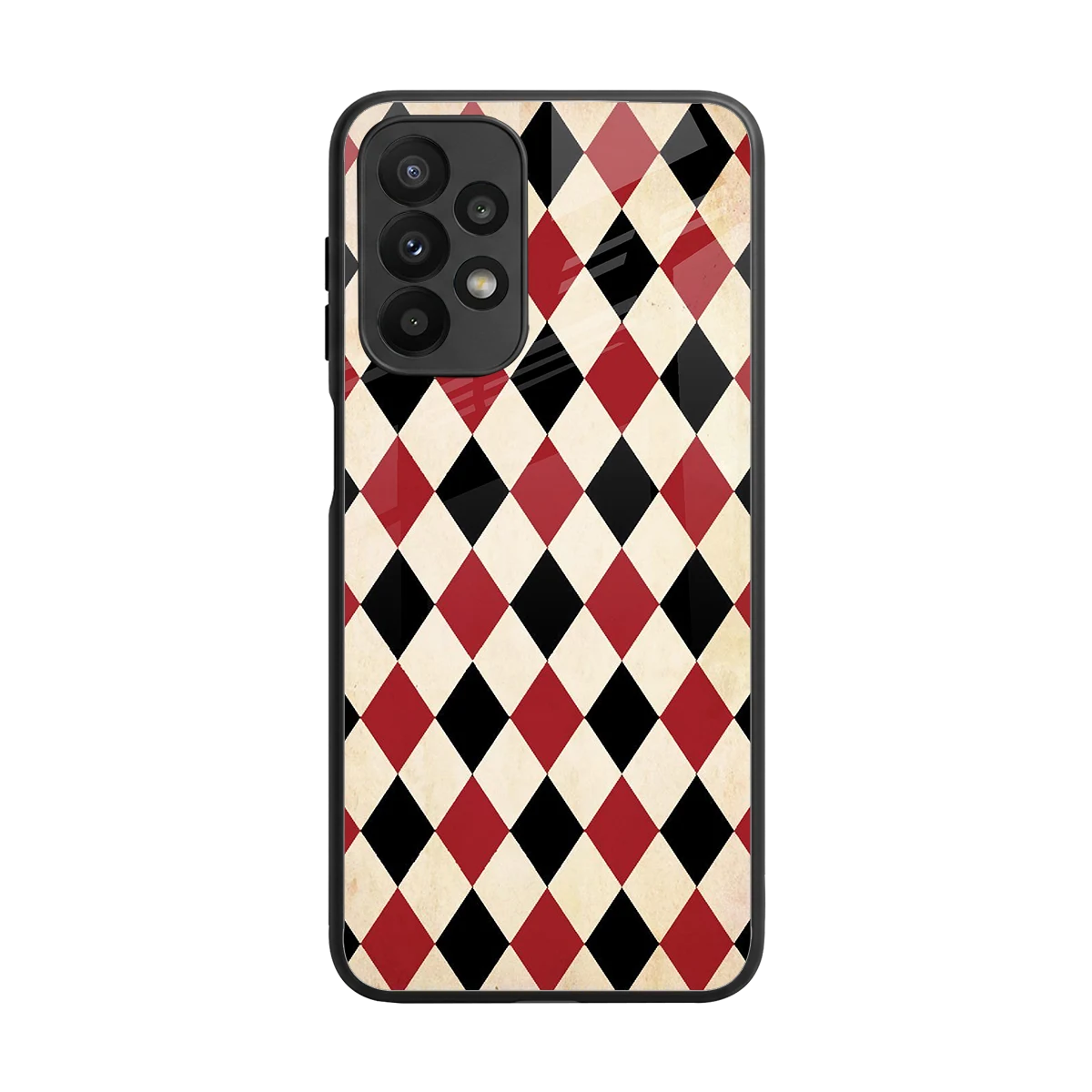Crimson Edge back phone cover | glass case for samsung galaxy a23