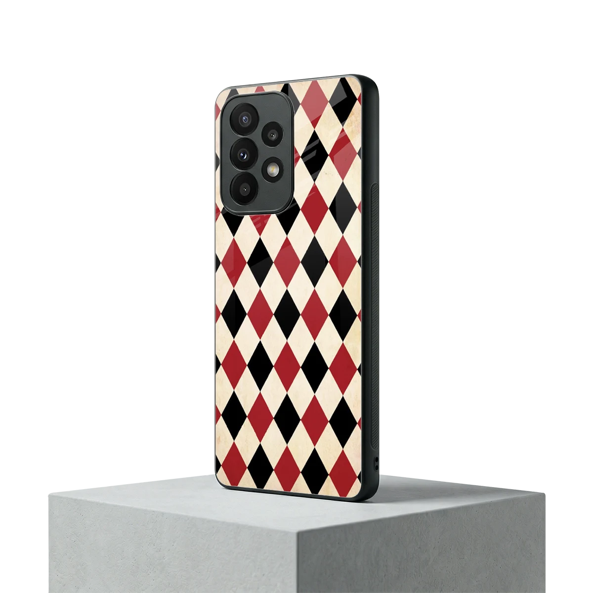 Crimson Edge samsung galaxy a23 mobile cover | shockproof glass phone case