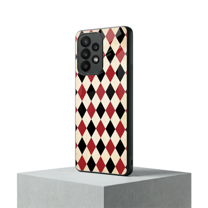 Crimson Edge samsung galaxy a23 mobile cover | shockproof glass phone case