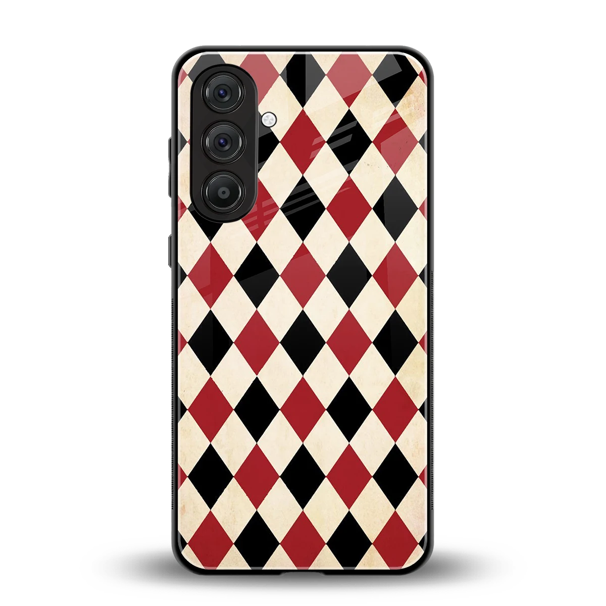 Crimson Edge back phone cover | glass case for samsung galaxy m36 5g