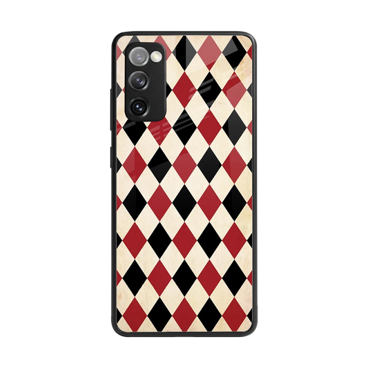 Crimson Edge back phone cover | glass case for samsung galaxy s20 fe