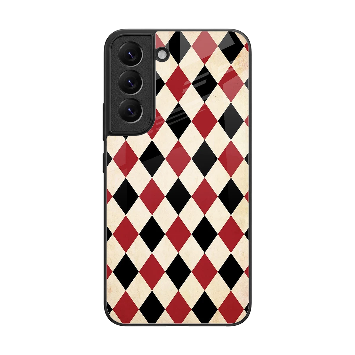 Crimson Edge back phone cover | glass case for samsung galaxy s22