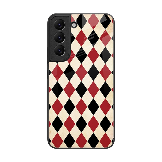 Crimson Edge back phone cover | glass case for samsung galaxy s22