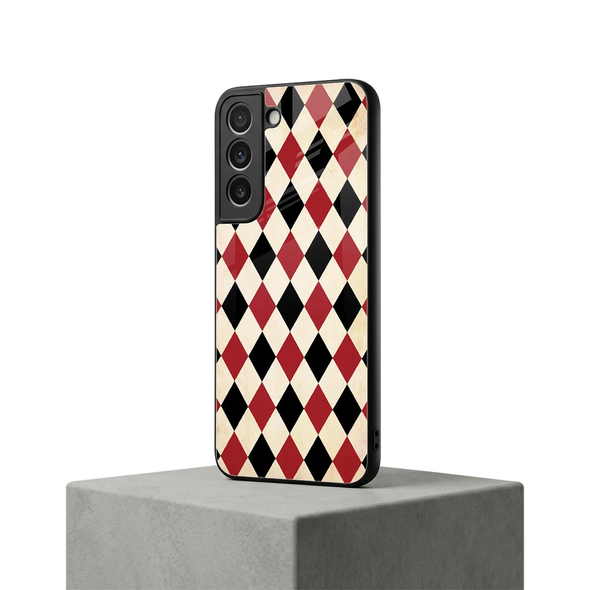 Crimson Edge samsung galaxy s22 mobile cover | shockproof glass phone case