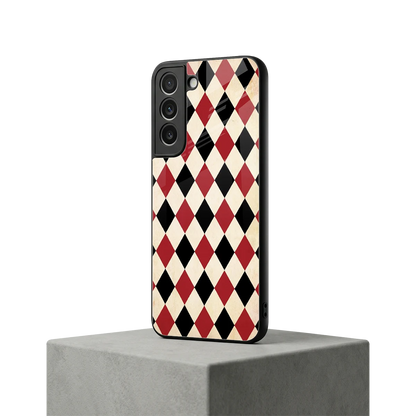 Crimson Edge samsung galaxy s22 mobile cover | shockproof glass phone case