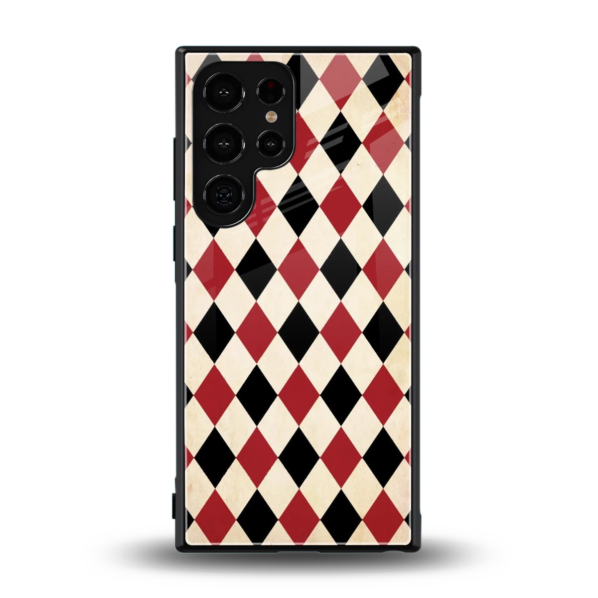 Crimson Edge back phone cover | glass case for samsung galaxy s24 ultra