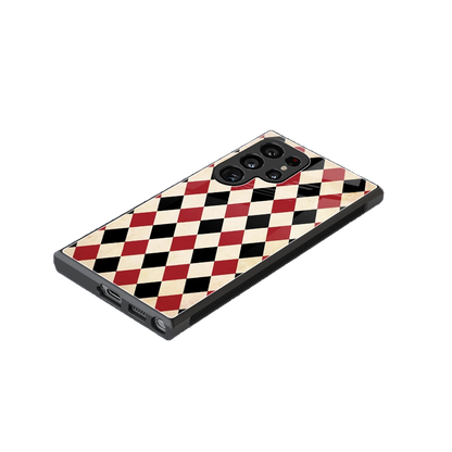 Crimson Edge stylish phone case for samsung galaxy s23 ultra | glossy glass and slim fit