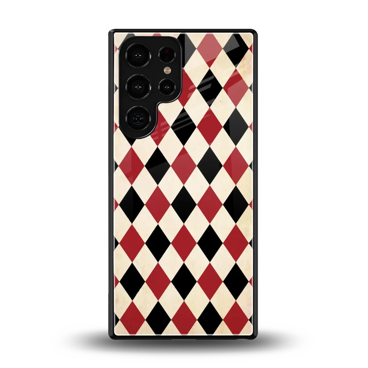 Crimson Edge back phone cover | glass case for samsung galaxy s25 ultra