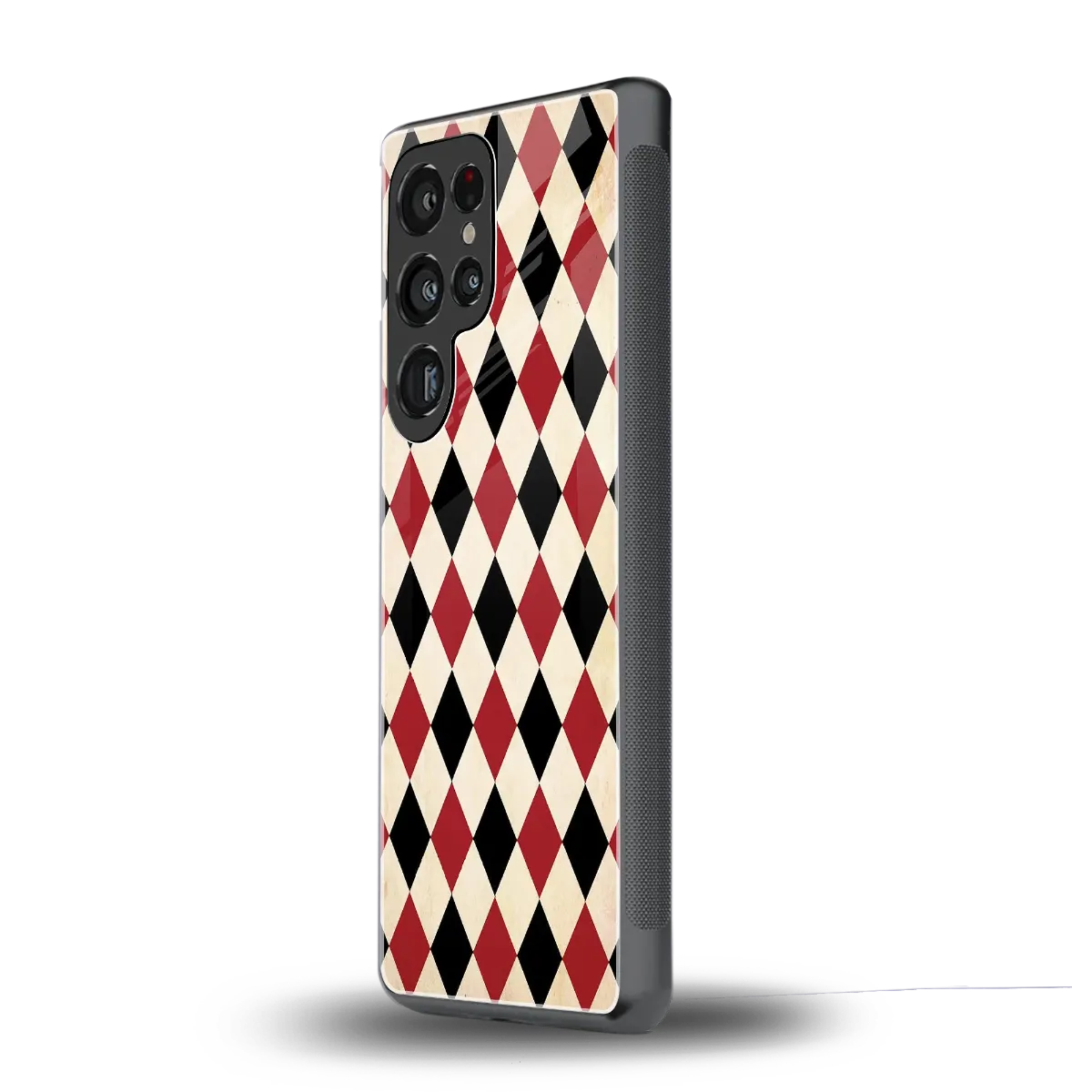 Crimson Edge samsung galaxy s25 ultra mobile cover | shockproof glass phone case